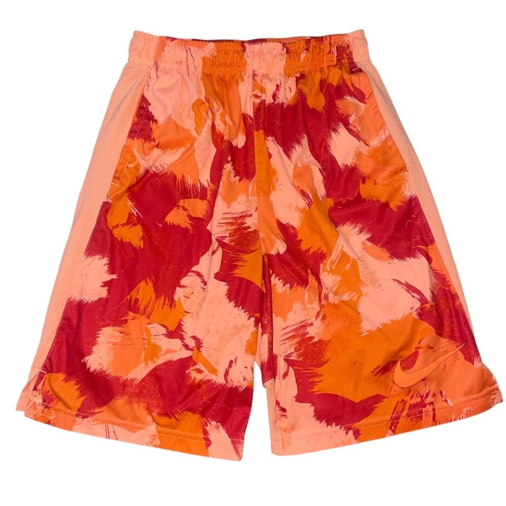 Nike Dri-FIT Orange and Red Athletic Shorts Boys XL